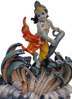 Krishna dancing on Kaliya 15"