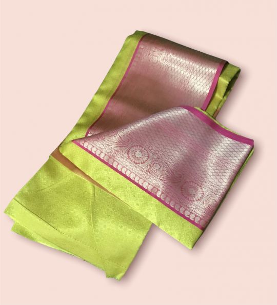 Pink And Green Multi Embroidered Designer Saree | Saree designs, Party wear  sarees, Party wear sarees online