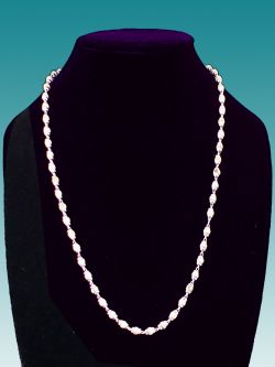 Silver & Tulsi Smaller Neck Beads
