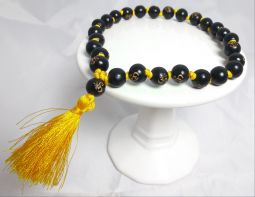 Ebony Wood Om Japa Beads Size:EOJB27