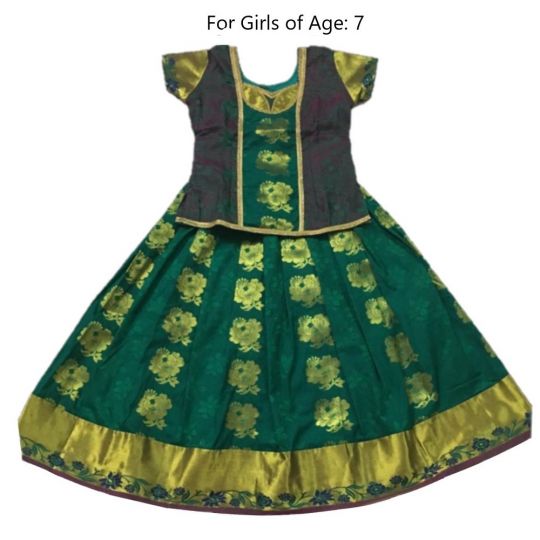 Amazon.com: ETHNIC EMPORIUM Indian kids Lehenga Choli Girls handwork Kids  festive Dress 3034 K22 (green, 6-7 yrs): Clothing, Shoes & Jewelry