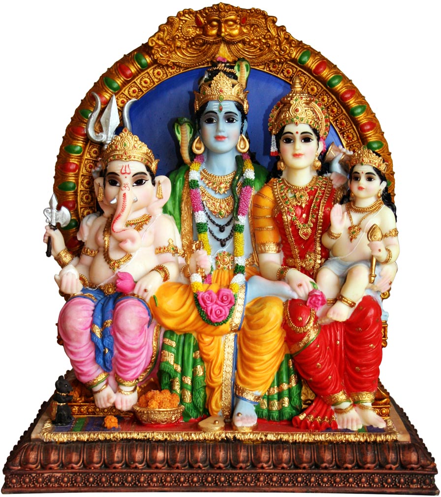 Shiva Family with Kartikeya 14" Krishna Culture