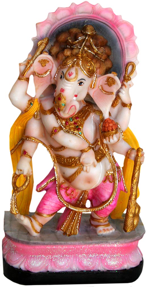 Ebros Hindu Supreme God Dancing Avatar Nritya Ganesha in Yoga Pose Sta–  Ebros Gift