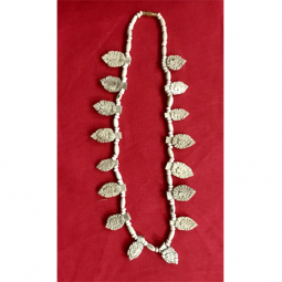 Tulsi neck beads with Radha on long leaf